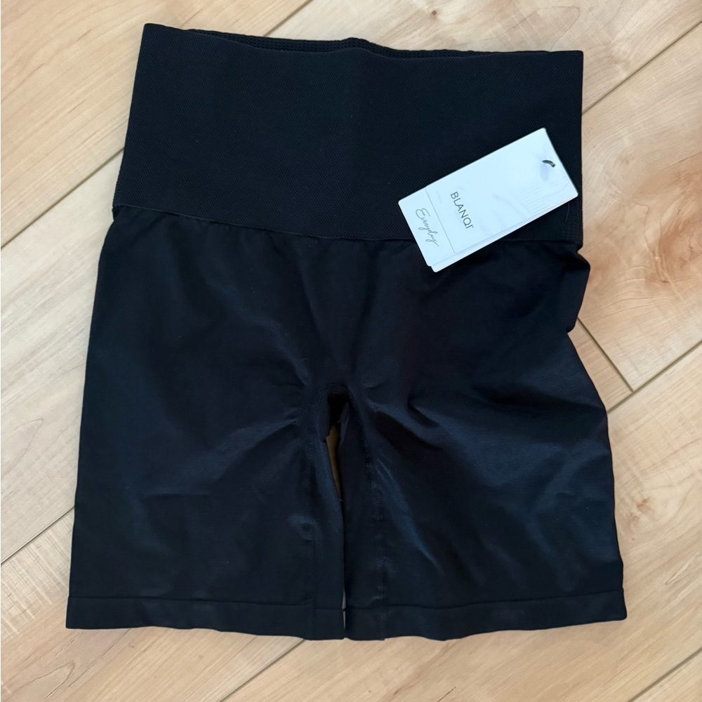 BLANQI Black Women's Bike Shorts- postpartum support/ shaping